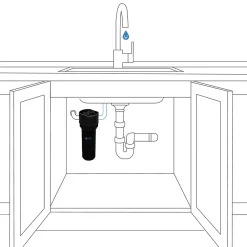 No-Pfas Filtre à eau anti-PFAS chlore et pesticides 30 000 L d eau pure sans perte de débit (certifié NSF 53)