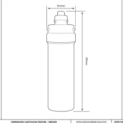 Profine Filtre à Eau Platinium Medium- Filtre Pour Le Traitement Des Polluants éternels (pfas) Et Métaux Lourds