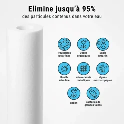 Sinea Adoucisseur D'Eau-Filtre à eau triple 9' 3/4 + Pack protection complète filtration sous évier connexion 3/4'