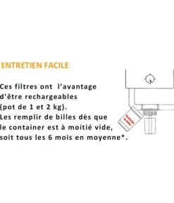 Apic Filtre neutraliseur à condensat pour chaudière à gaz ou fioul 40 kW