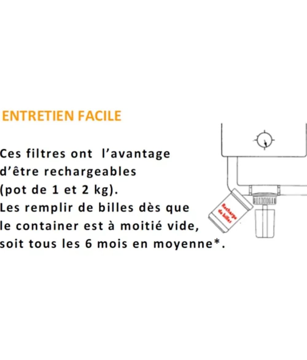 Apic Filtre neutraliseur à condensat pour chaudière à gaz ou fioul 40 kW