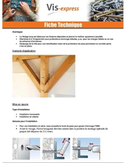 Fischer Ancrage FBN II 8X66 Filetée sur 34 Acier zingué - 20 pièces