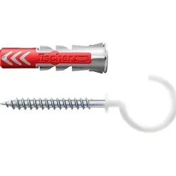 O91 Cheville Pour Plaque De Plâtre-fischer DuoPower 535482 - Chevilles bimatière 8 x 40 mm avec crochets ronds (4 pièces)