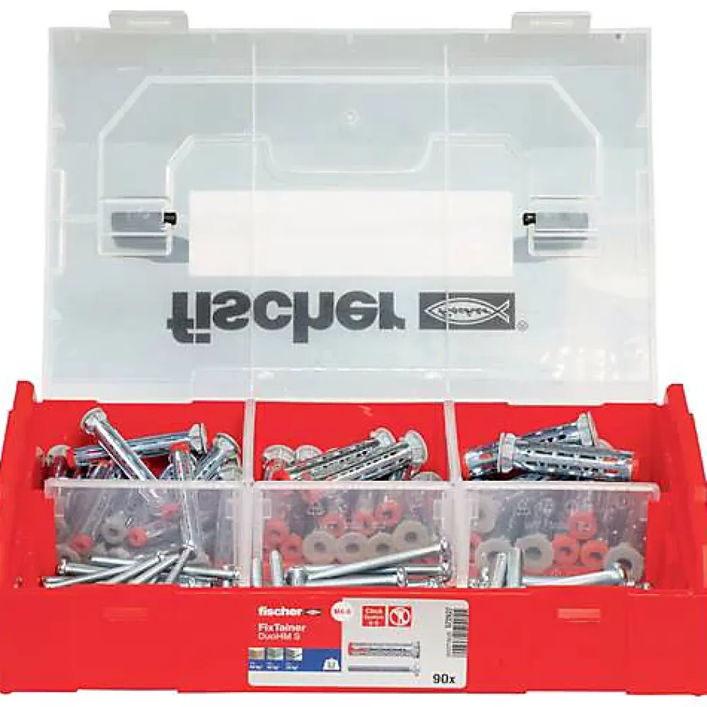 O91 Fischer FixTainer DuoHM TX cheville pour corps creux 55 mm, montage rapide et charges élevées