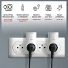 Fishtec - Lot 2 prises télécommandées 2300W, 30m, PVC, 9,9x5,5 cm