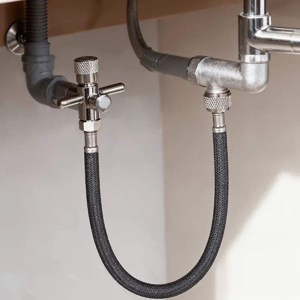 Flomasta Flexible Robinetterie-Flexible d'alimentation Mâle/Femelle 15x21 longueur 30 cm