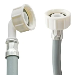 Somatherm for you Alimentation Pour Machine À Laver-Flexible d'alimentation pour machine à laver raccords droits F-F coudé 3/4", L. 1,5m