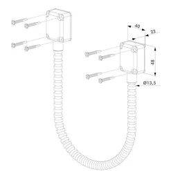 Automatisme Passion Motorisation De Portail-Flexible passe câble de porte ou portillon renforcé
