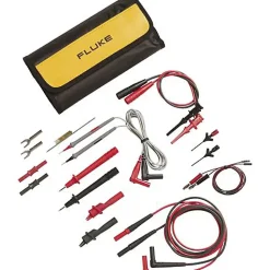 3M France Fluke TLK287 Set de cordons de mesure de sécurité 4 mm pour applications électroniques, rouge et noir