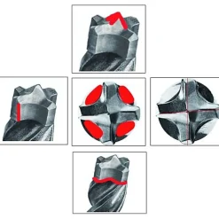Bosch Professional Foret béton SDS Plus diamètre 12 x 215 mm longueur utile 150 mm - multitaillants 7X - BOSCH - 2608576150