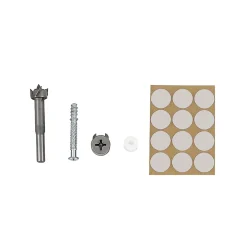 Diall Ferrure-Foret Forstner Ø15 mm avec kit d’assemblage pour montage de meubles