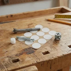 Diall Ferrure-Foret Forstner Ø15 mm avec kit d’assemblage pour montage de meubles