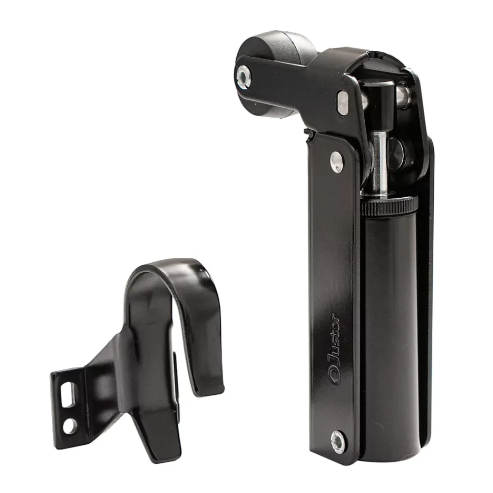 Hardwarexchange Frein de rétention force 115 N, en aluminium anodisé noir, pour porte jusquà 100 KG.