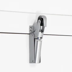 Hardwarexchange Ferme-Porte-Frein de rétention force 115 N, en aluminium anodisé argent, pour porte jusquà 100 KG.