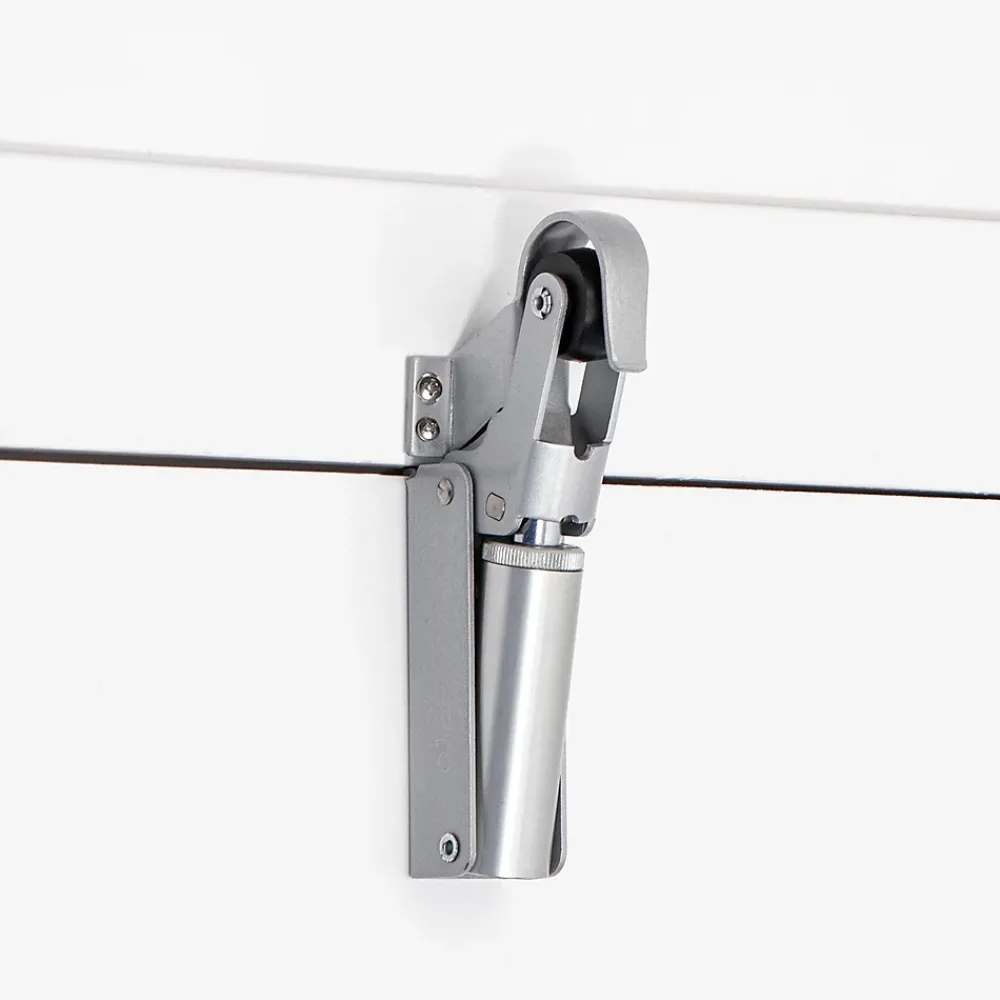 Hardwarexchange Ferme-Porte-Frein de rétention force 115 N, en aluminium anodisé argent, pour porte jusquà 100 KG.