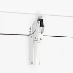 Hardwarexchange Frein de rétention force 60 N en aluminium anodisé blanc pour porte jusquà 40 KG
