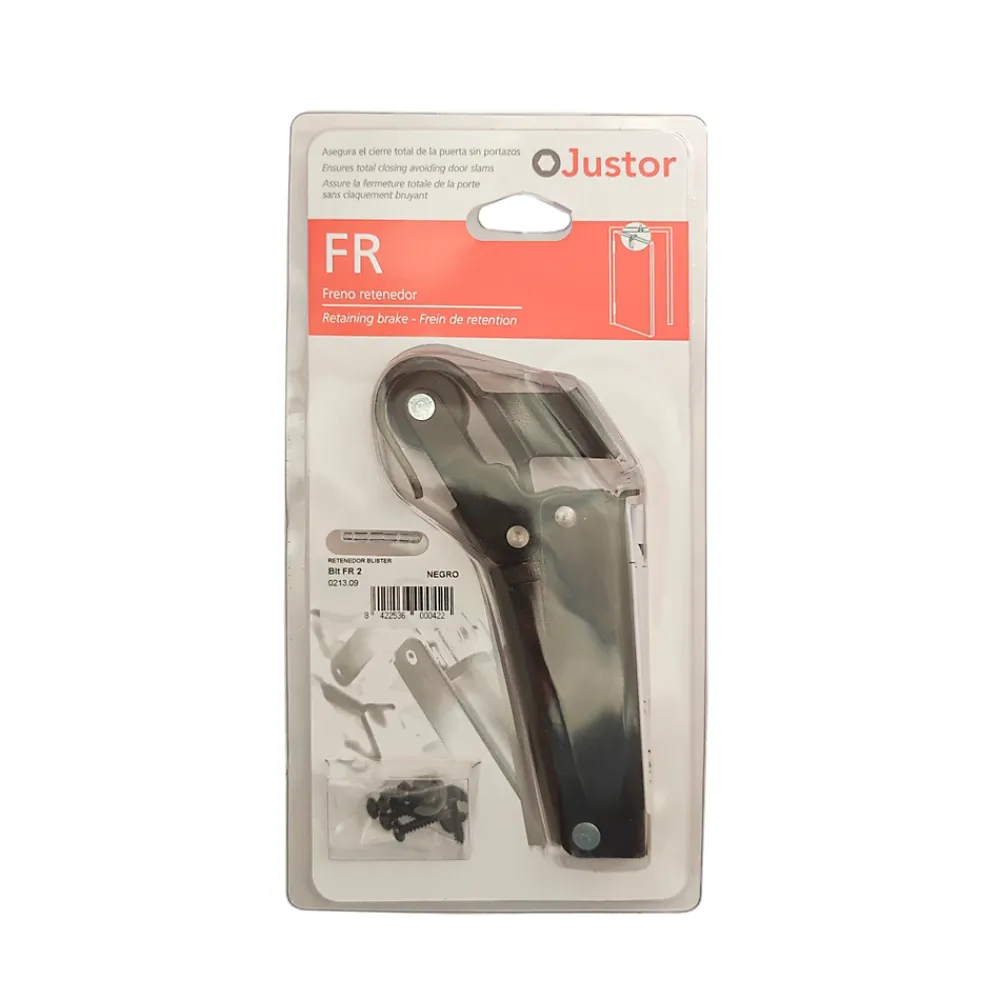 Hardwarexchange Frein de rétention force 30 N en aluminium Noir pour porte jusquà 15 KG