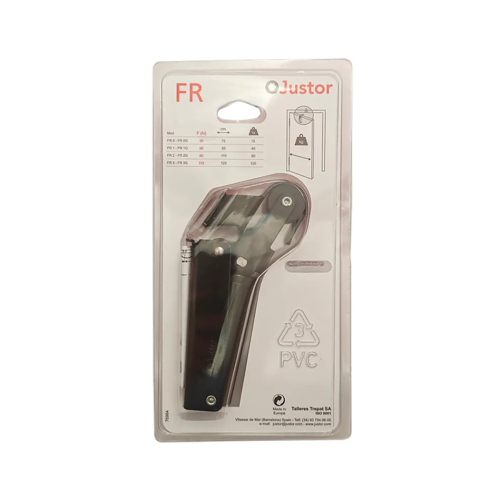 Hardwarexchange Frein de rétention force 30 N en aluminium Noir pour porte jusquà 15 KG