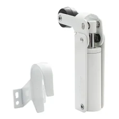 Hardwarexchange Ferme-Porte-Frein de rétention Réglable force 30 a 60 N aluminium anodisé blanc pour porte jusquà 40 KG