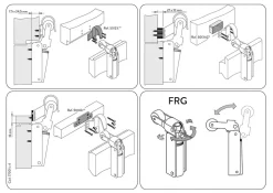 Hardwarexchange Ferme-Porte-Frein rétention Réglable force 80 a 115 N, totalement en acier inox 304, pour porte jusquà 100 KG.