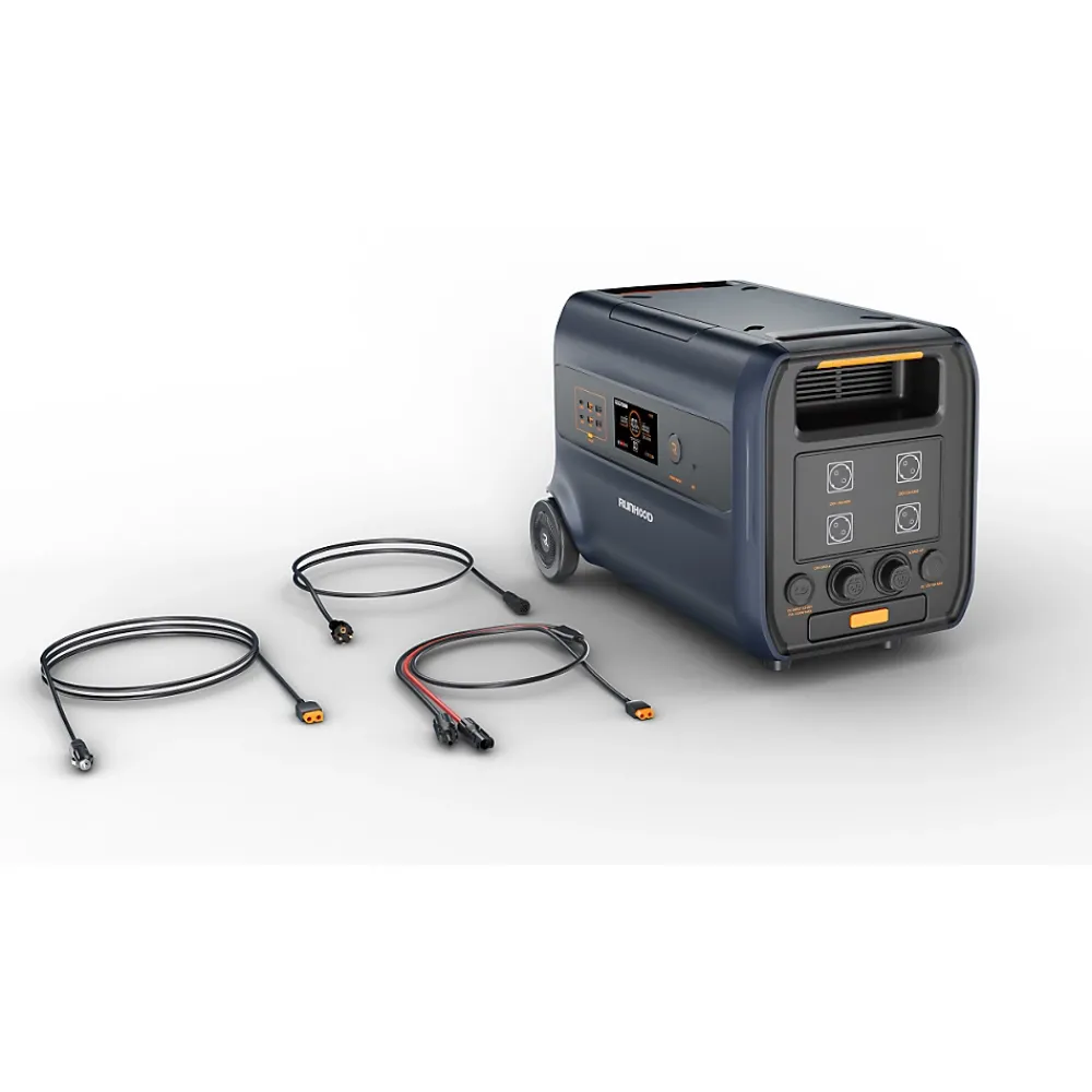 Runhood Station Électrique-F2400 - Station d Energie Portable 2400 Wh pour Applications Residentielles et Outdoor