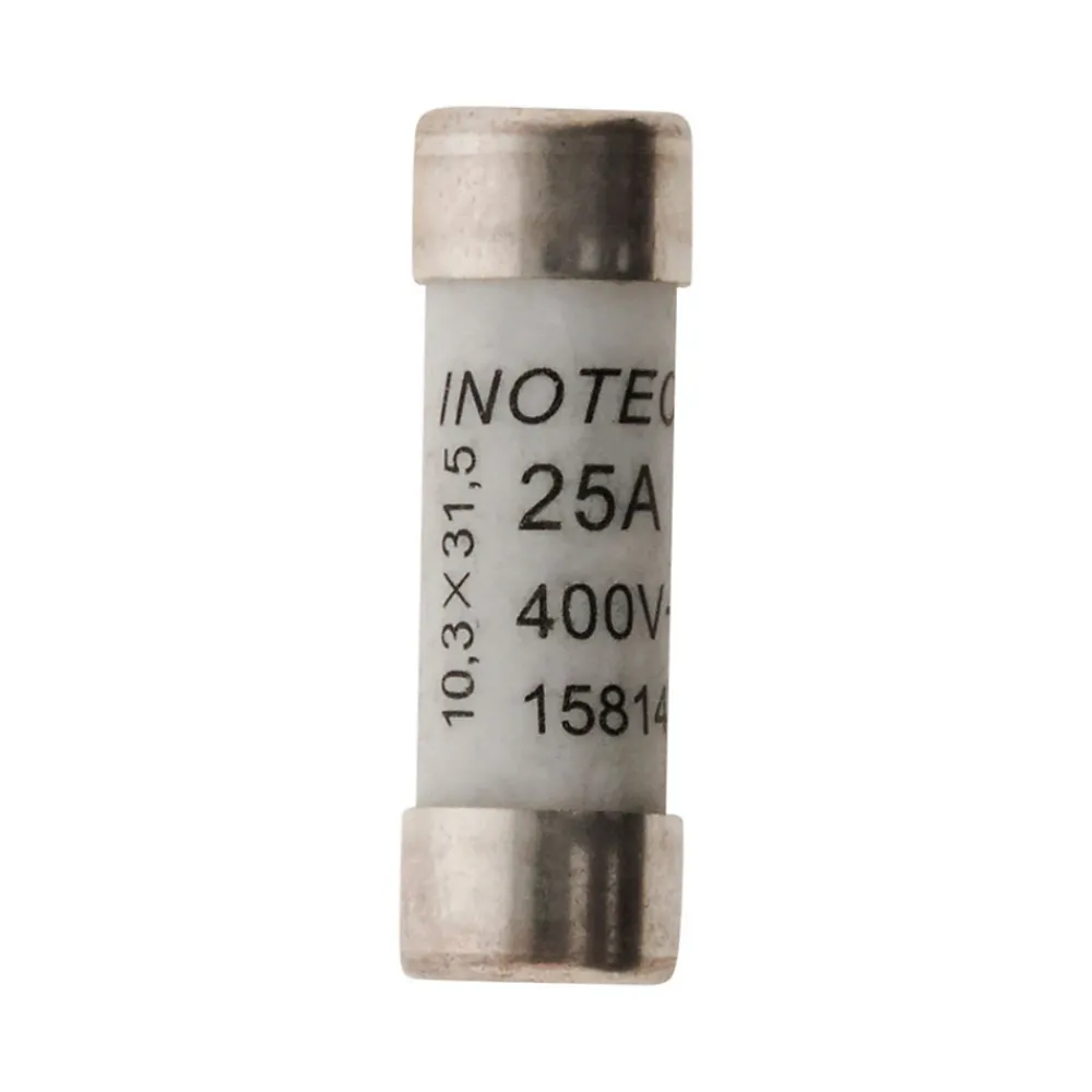 Zenitech Fusible-3 fusibles céramique 10,3x 31,5 25A + voyant