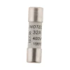 Zenitech 5 fusibles céramique 10,3x 38 32A + voyant