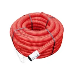 Fitt Gaine Et Drain-Gaine pour réseaux enterrés rouge Ø 90 mm x 25 m