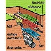 Fitt Gaine Et Drain-Gaine pour réseaux enterrés verte Ø 40 mm x 15 m