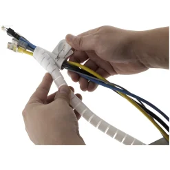 Zenitech Range-Fil Et Cache-Fil|Range-Fil Et Cache-Fil-Gaine range câble diamètre 20mm 1,5m - Blanc -