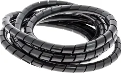 Diall Gaine range-câbles en spirale noir ø 9 à 80 mm x 2,5 m