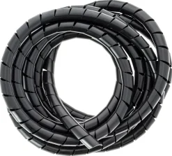Diall Gaine range-câbles en spirale noir ø 9 à 80 mm x 2,5 m