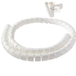 Diall Gaine range-câbles en spirale blanc ø25 mm x 1,1m