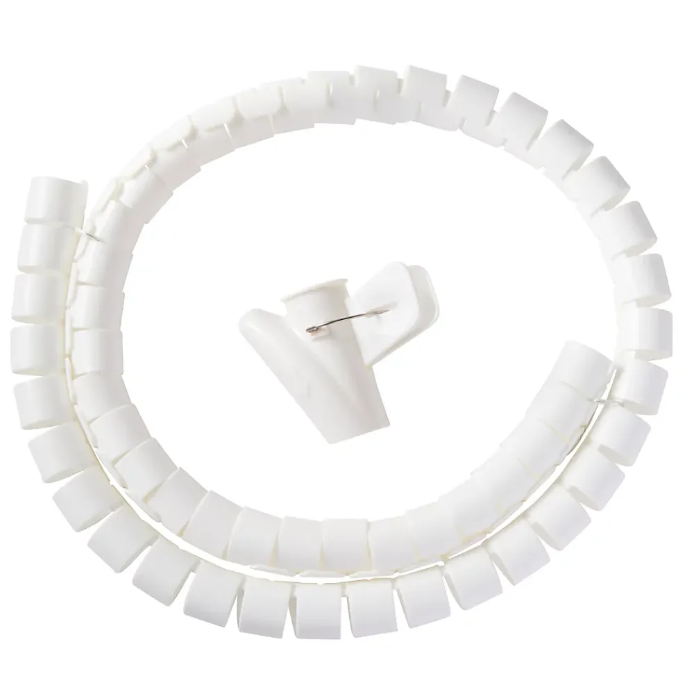 Diall Gaine range-câbles en spirale blanc ø25 mm x 1,1m