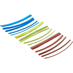 Diall 15 gaines thermorétractable colorées ø8/ø6/ø4/ø3/ø2 mm