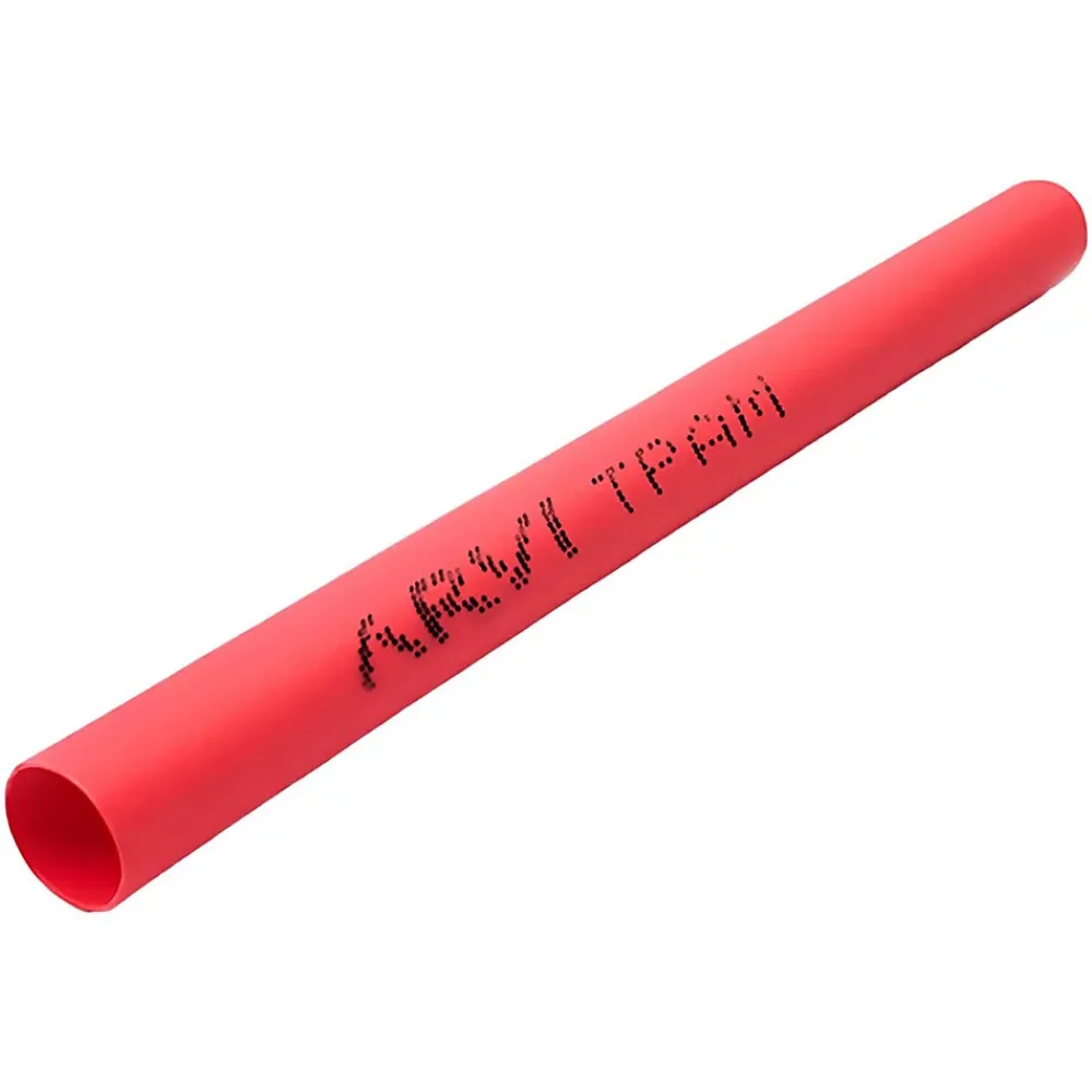 Arvi Gaine Thermorétractable - 45/22,5mm - Rouge - Longueur 1m - Restreint 2:1 - Paroi Fine - Tpam-45.0-vm