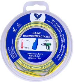 Voltman Gaine Électrique-Gaine thermorétractable 3m vert/jaune Zenitech
