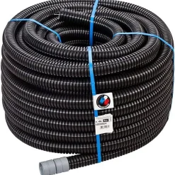 Courant Gaine TPC Flexichoc IK10 ignifugé Noire diamètre 40 mm x 25 mètres
