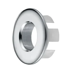 Kibath Evacuation De Lavabo-Vasque-Garniture de trop-plein de lavabo ronde, finition chrome brillant, en ABS