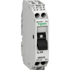Schneider Electric Disjoncteur Et Coupe-Circuit-Gb2cd10 Tesys Gb2-cd - Disjoncteur Schneider Pour Circuit De Contrôle Moteur - 5a - 1p+n - 1d