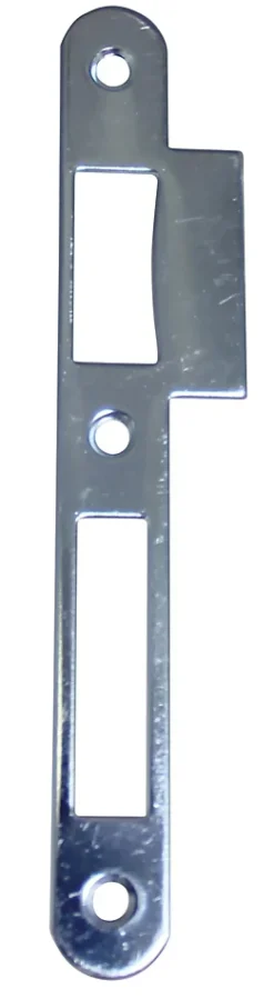 Jpm Gâche plate Multibat bout rond laiton nickelé pêne dormant et demi-tour- - A16000-07-0A