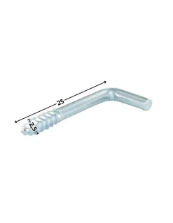 Vis Express Piton À Visser-Gonds à Vis bois 2.5X25 Acier zingué - 10 pièces