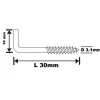 Diall Gond à visser en acier zingué 30x14 mm - 2 pièces