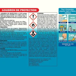 Julien Goudron de protection extérieur noir ,75L