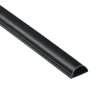 D-Line Goulotte décorative demi-ronde noire auto-adhésive 30 x 15 mm, 1 m
