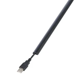 D-Line Goulotte décorative demi-ronde noire auto-adhésive 16 x 8 mm, 1 m