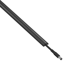 D-Line Goulotte décorative demi-ronde noire auto-adhésive 16 x 8 mm, 1 m
