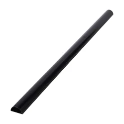 D-Line Moulure, Goulotte Et Plinthe-Goulotte décorative demi-ronde noire auto-adhésive 50 x 25 mm, 1 m