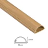 D-Line Moulure, Goulotte Et Plinthe-Goulotte décorative demi-ronde effet chêne auto-adhésive 30x15mm, 2m