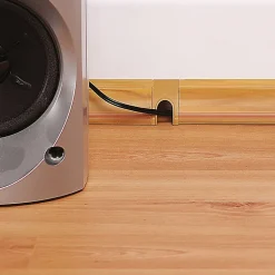 D-Line Moulure, Goulotte Et Plinthe-Goulotte décorative quart de cercle effet chêne auto-adhésive 22x22mm, 2m